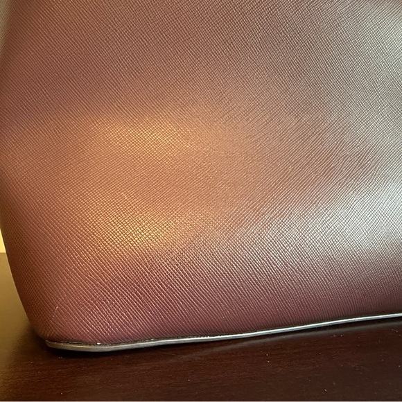 Kate Spade Burgundy Holiday Glam Accent Tote Shoulder Bag - Picture 10 of 10